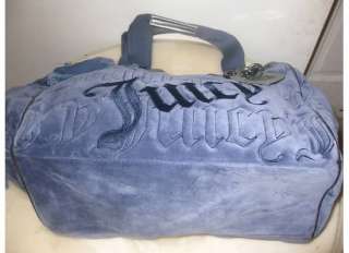 NEW JUICY COUTURE Logo Ink Velour Daydreamer Tote NWT  