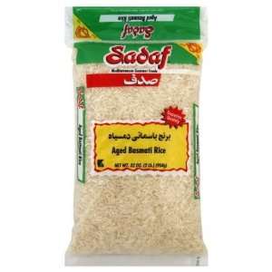 Sadaf, Rice Basmati Aged, 32 Ounce (12 Pack)  Grocery 