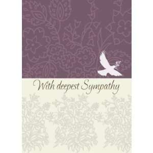  Sympathy card with dove, deepest sympathy Health 