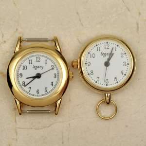  4 Mixed Styles Gold Plated Beading Watch Face Lot