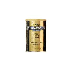 Ghirardelli Unsweetened Cocoa (Economy Case Pack) 10 Oz Canister (Pack 