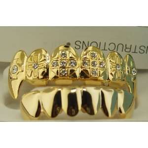   tone top and Plain bottom mouth grillz set L022/s001 