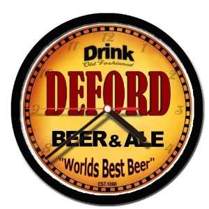  DEFORD beer ale cerveza wall clock 