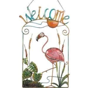  Welcome Sign Flamingo   Regal Art #10033 Patio, Lawn 