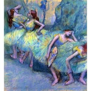  Oil Painting Ballet Dancers in the Wings Edgar Degas 