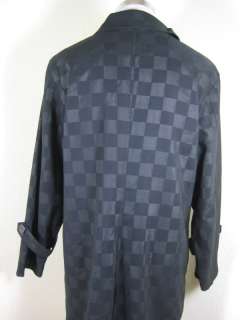 Fendi Black ClassicTrench Coat Jacket Black Gray Sz. Medium to Large 6 