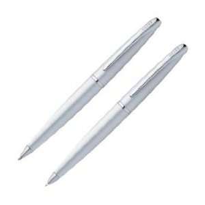  Cross ATX Chrome Ballpoint Pen & Pencil Set Office 