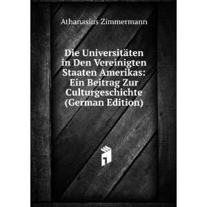   Zur Culturgeschichte (German Edition) Athanasius Zimmermann Books