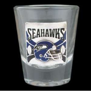  Seattle Seahawks Set of 2 Shot Glasses