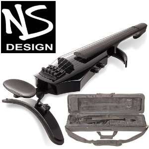  NS Design WAV 5 Electric 5 String Gloss Black Violin with 