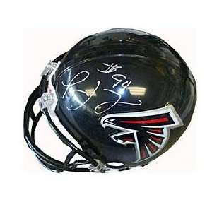 Autographed Atlanta Falcons Mini Helmet   Autographed NFL Mini Helmets 