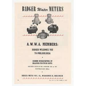  1950 Badger Water Meters 5 Models Print Ad