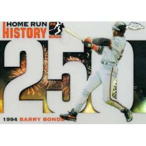   Barry Bonds Home Run History 250 Barry Bonds (Baseba Sports