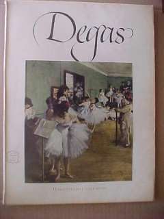 1952 Harry Abrams Degas Portfolio of 12 Painting Prints  