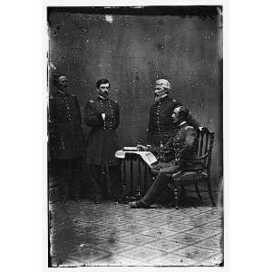   Capt. Clark,Gen. McClellan,Capt. Van Vliet,Maj. Barry