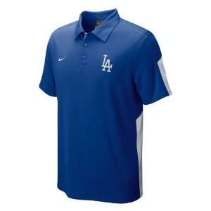  Los Angeles Dodgers Royal Nike AC Dri Fit Polo Sports 