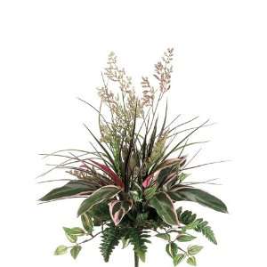  22 Cordyline/Fern/Heather Mixed Bush Green Pink (Pack of 