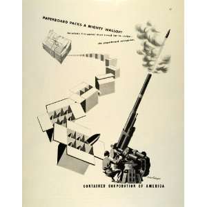  1942 Ad Container American Herbert Bayer Art Paperboard 