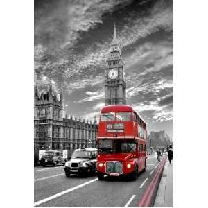  HUGE LAMINATED / ENCAPSULATED London Red Bus Routemaster 