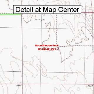  USGS Topographic Quadrangle Map   Roundhouse Rock 