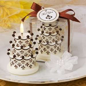  Fleur de Lis and crown design cake candles