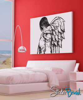 Vinyl Wall Decal Sticker Angels and Demons Wings #773B  