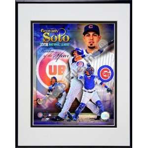 Geovanny Soto 2008 National League Rookie Of The Year Double Matted 