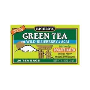  Bigelow Decaf Green Blueberry Acai Tea (6 x 20 Bag 