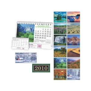   2010 desk calendar with scenes from North America.