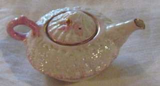 Porcelain Sea Shell Design Tea Pot No Mark  