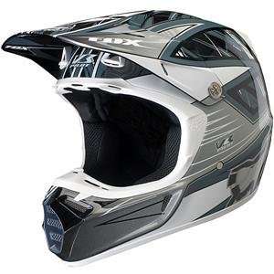  Fox Racing V 3 SX Race Helmet   Medium/Black Automotive