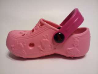 Holey Sandals Shoe Clogs CRITTERS PINK 6   7 Toddlers  