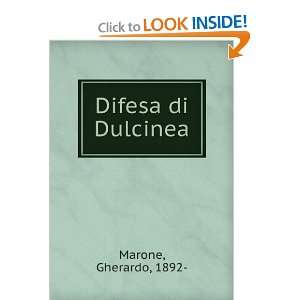 Difesa di Dulcinea Gherardo, 1892  Marone  Books