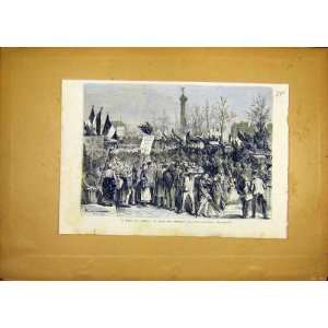  Fair Sheep Boulevard Bourdon French Print 1868