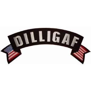  Dilligaf Rocker with US flag Patch
