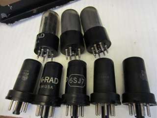   phono 6sc7 vacuum ken rad rca bakelite knobs dial tone microphones