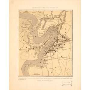 Civil War Map Vicksburg and its defences compiled by Charles Sholl 