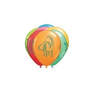  Dinosaur 11 Inch Latex Balloons Party Supplies (12) Toys 