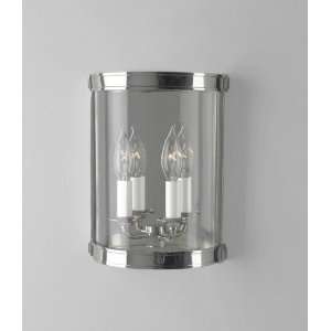 Robert Abbey S3364 Blake   Two Light Half Round Wall Sconce, Polished 
