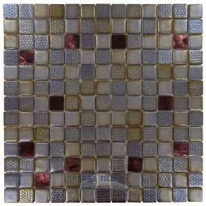   glass tiles   fuseglass 1 x 1 tile in dionysus