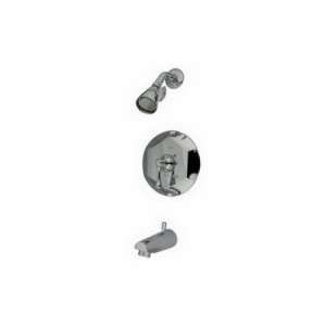  Tub and Shower Faucet with Buckingham Lever Handles Finish 
