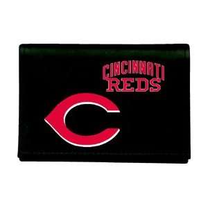  Cincinnati Reds Black Tri Fold Wallet *SALE* Sports 