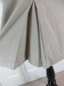 Eddie Bauer Size 6 Khaki Beige A Line Skirt W/ Pleat  