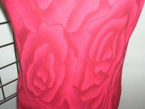 GIANNI VERSACE COUTURE Red Silk Roses Evening Gown 42/8  