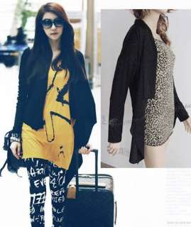 Korean Fashion Womens Outerwear Cotton Loose Long Tops Shirt XS M/2 8 