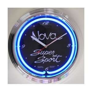  Chevy Nova Super Sport Neon Clock