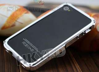 New Silver Blade Metal Aluminum Bumper Case For iPhone 4 4G 4S  