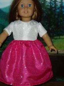 Pink Glitter Dress 18 Doll Clothes Fits American Girl  