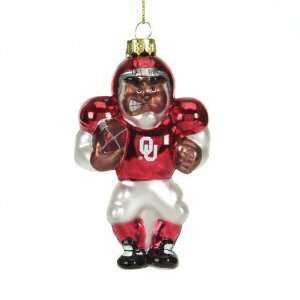  Oklahoma Sooners 4 Glass African American Football Player 
