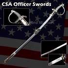 36 csa cavalry saber civil war officer sword chrome brand